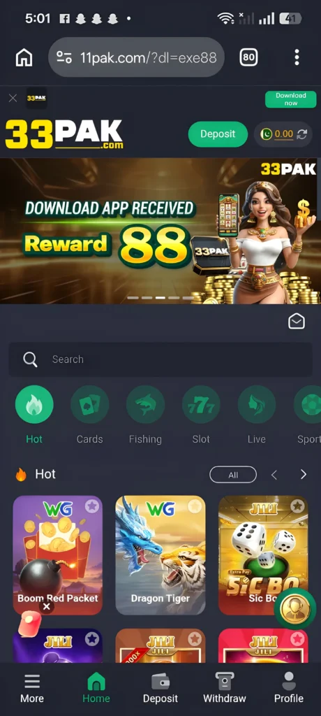 33pak Game APK Download