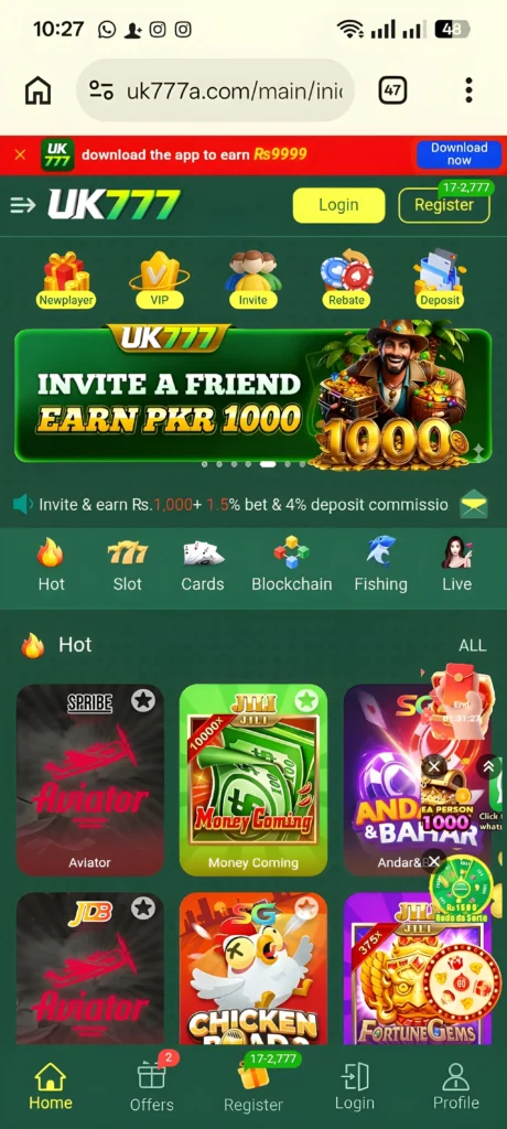 UK777 Game APK Download